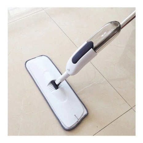 Mopa Rectangular con Spray: Sin cubo, máximo brillo.