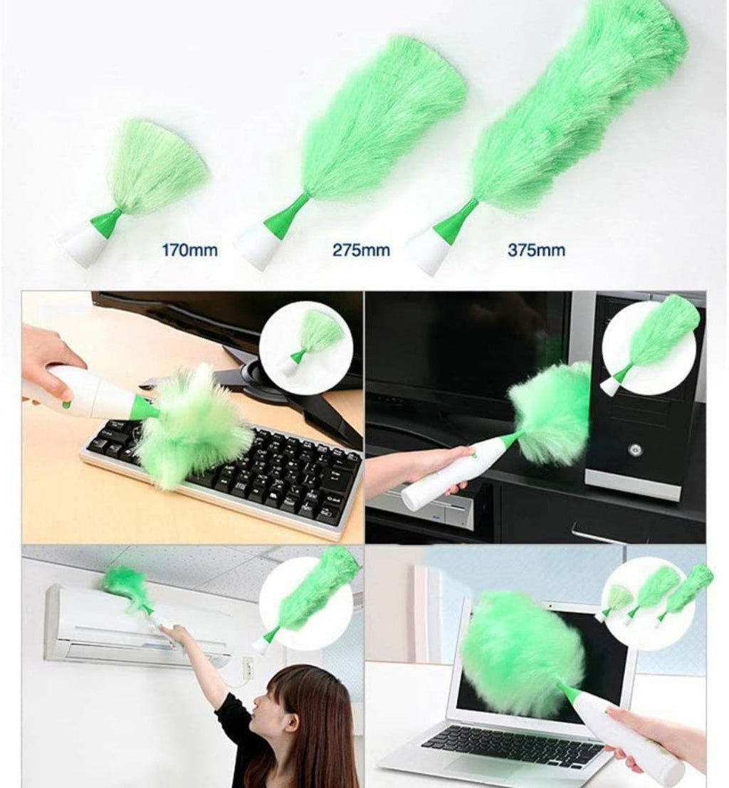 Plumero de Microfibra Pro 3 en 1: Captura el Polvo. No lo Muevas.